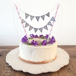 【休業セール１０％OFF】HAPPY BIRTHDAY ＊ ケーキバンティング BLUE