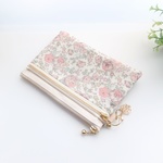 ★LIBERTY 　 Felicite　フェリシテ　あずきミルク　wファスナー仕切りポケット付きポーチ　