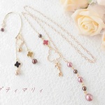 ＊福袋ＳＡＬＥ＊クローバーとパールのラリエットとイヤーフックセット