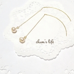 再販♡淡水パールのアメリカンピアス♡