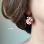 corn flower     ピアス /イヤリング           ウェディング        フラワー  クリスマス  冬