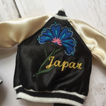 今日はスカジャン✨花