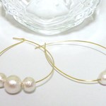 再再再再・・・販コットンパール（キスカ）ドロップピアス