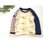 ＊90〜120＊キリン×トリコロールのラグランTシャツ