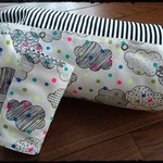 ♡抱っこ紐収納カバー＆ヨダレカバー*雲とカラフルドット柄♡