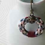  組紐　Ringデザインイヤリング　「　Elizabeth　」