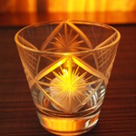 切子 ガラス　フリーグラス　「ひかり」