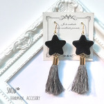 再販☆スター×タッセルのピアス/イヤリング