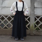 【受注製作】サロペットにゃーん マキシ丈スカート 