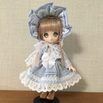 オビツ11サイズ　ロリータセット/長袖アイスブルー