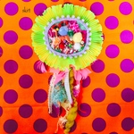 カラフルで個性的な恐竜のビニールブローチ