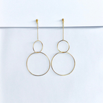 フープとチェーンイヤリング/ピアス