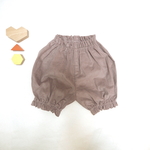 フレンチコーデュロイの2WAYかぼちゃパンツ あずきミルク