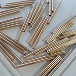 【6本】 ゴールド パイプ 30mm 丸 筒
