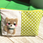 しば犬のポーチ