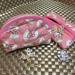 ピンクリボン❤️ 大人のポーチ&テイッシュセットくまモンのポッケットテイッシュ入り