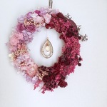 紫陽花とバラのリース（再販）
