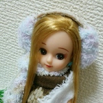 新作☆リカちゃんふわふわイヤーマフセット☆ブルーミックス