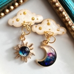 雲と月と太陽と…　ピアス　イヤリング