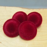 18mm◇4個入◇　ボルドー　ベッチンボタン