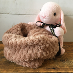 【ラスト1点】【キッズ】ふわもこネックウォーマー スヌード モカ