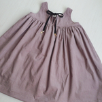 オーダー品 リボンワンピース 110cm あずきミルク