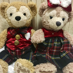 15192623様 専用 ダッフィー&シェリーメイ   ベロア✖︎チェックコスチューム