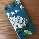 iPhone全機種/各種スマホ対応 名入れできます♡リバティ Archive Lilac  ダークグリーン