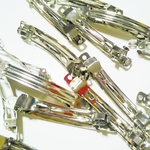 10個入バレッタパーツシルバートーン8㎝
