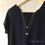 【新作】petite perle*２連ロングネックレス