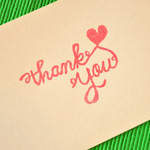 Thank You heartスタンプ