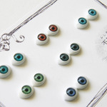 小さな目玉/義眼 6色セット(12ヶ入) *目玉*義眼*ハロウィン*ぬいぐるみ*レジン G1-S-Mx
