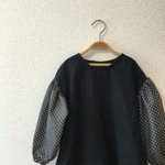 SALE！！★１１０cm★袖切り替えのボリュームスリーブブラウス/dot