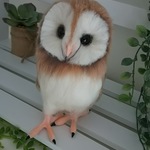 ★送料込み★羊毛フェルト製メンフクロウ