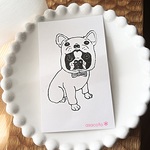 戌年だよ、はい、戌年だよはんこ、ボストンテリア編。