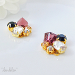 再3* グレープカクテルビジューピアス/イヤリング