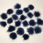 【B品】ミンクファー  20個セット   ネイビー③