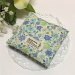 サニタリーケース・水色花柄