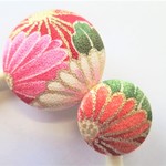 🐇和のヘアアクセサリー 金銀彩菊 No.223 正絹 丹後ちりめん 髪飾り ヘアゴム silk100%