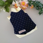 ★値下げ完成品（Ｓ）キルトニットタンクトップ(青）　冬服