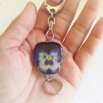 ☆再販☆ビオラ押し花　リールキー