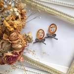 べっ甲 × gray ribbon