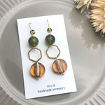 olive×brown grass pierce