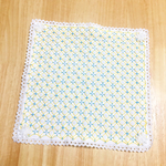 刺し子＊ハンカチ《あじさい刺し》