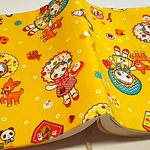 ★SALE★ ブックカバー【文庫本サイズ】帽子の女の子（イエロー）