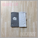 エルゴ用◆よだれカバー グレー×カラフルスター柄