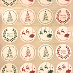 ラッピングシール【クリスマス01】