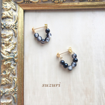 再販5❤ソーダクラックフープピアス