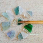 シーグラスで作った 箸置き  Ver.18