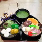 実物大‼夢一杯2個セット‼甘味膳～抹茶餡&桜餡ver．